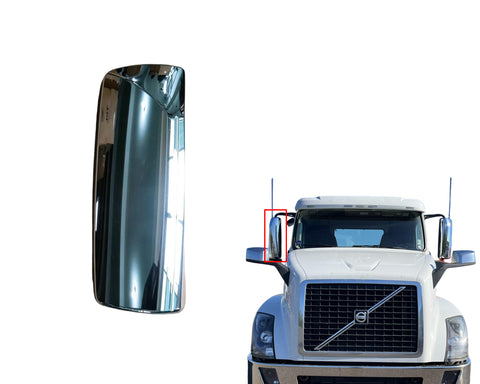 GA-V-011-1A-R Chrome Door Mirror Cover RH For Volvo VNL 2004 2005 2006 2007 2008 2009 2010 2011 2012 2013 2014 2015 2016 2017