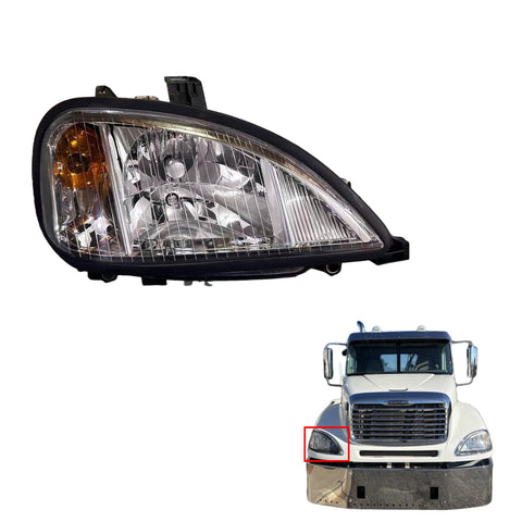 GA-FR-005-R Headlight Assy Clear Rh For 01-10 Freightliner Columbia A06-51041-001/A06-75737-005