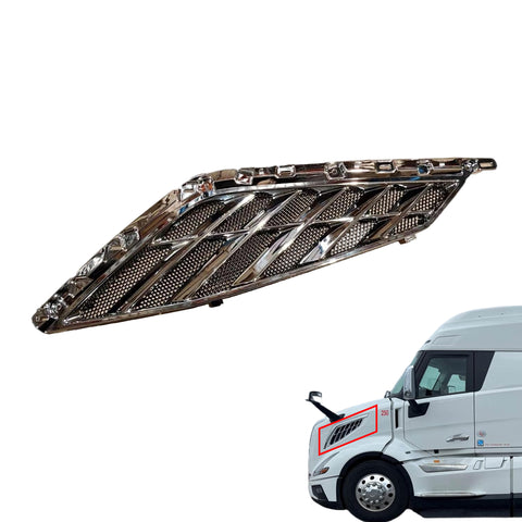 GA-V-132-1B-L Air Hood Vent Grille Chrome Left Side Volvo VNL 2025+