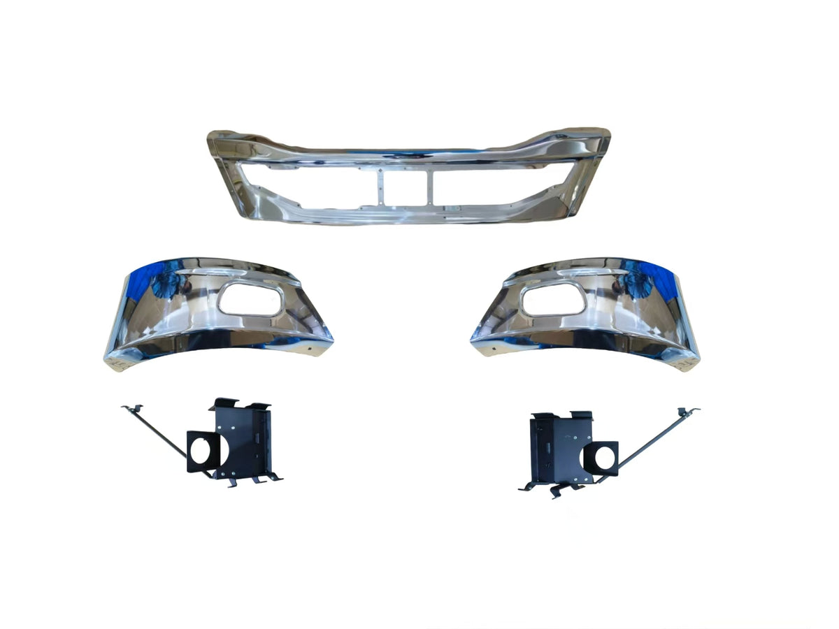 GA-KW-079A Steel Bumper Assy W/Foglamp Hole W/Bracket For Kenworth T680 Next GEN 2022 2023 2024 2025 2026