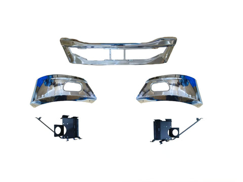 GA-KW-079A Steel Bumper Assy W/Foglamp Hole W/Bracket For Kenworth T680 Next GEN 2022 2023 2024 2025 2026