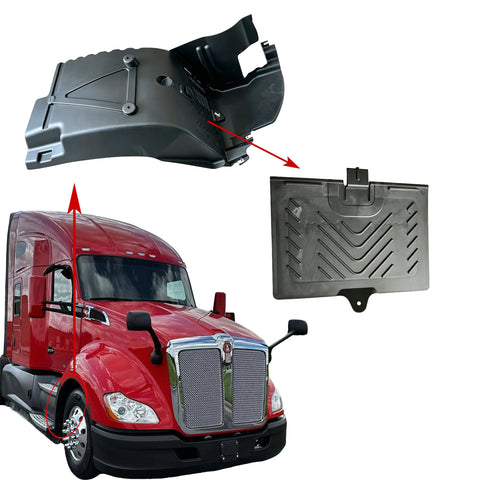 GA-KW-064-2  Mudguard Linear Fender Cover Left or Right Side for Kenworth T680 2013 2014 2015 2016 2017 2018 2019 2020 2021