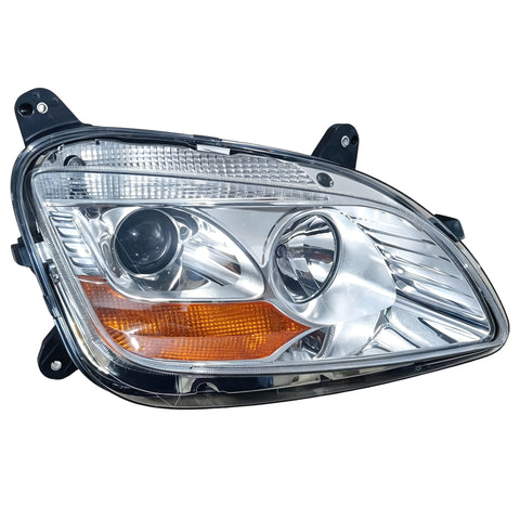 GA-PE-017A-R For 2013-2021 Peterbilt 579 2012 2013 2014 2015 2016 2017 2018 2019 2020 Halogen Type Projector Headlight Chrome RH