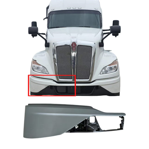 GA-T6802201-001R-A1 Bumper Corner No Fog Lamp Hole Right Set For Kenworth T680 Next Gen 2022 2023 2024 2025 2026 GA-KW-044-1E-R-YJ
