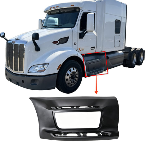 GA-PE-018-L Front Step Fairing LH With Tool Box Cut out For Peterbilt 579 2013 2014 2015 2016 2017 2018 2019 2020 2021 2022 2023 2024