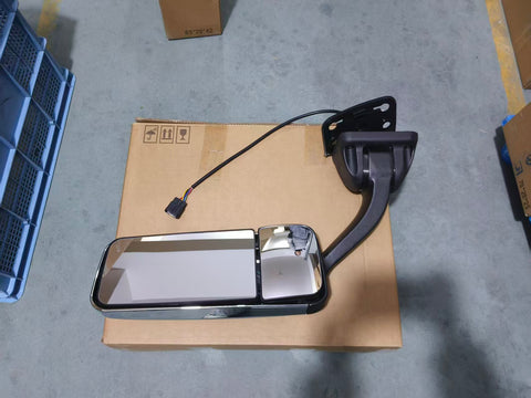 GA-FR-060B-L Chrome Door Mirror W/Heated Driving Side For Freightliner Cascadia 2008 2009 2010 2011 2012 2013 2014 2015 2016 2017