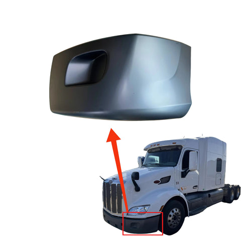 GA-PE-008A-L Plastic Corner Bumper W/O Fog Light Hole Left Side For Peterbilt 579 2013 2014 2015 2016 2017 2018 2019 2020 2021 2022