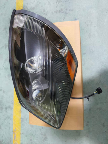 GA-V-001R Halogen Headlight for  Volvo VNL Passanger Side RH Black 1997 1998 1999 2000 2001 2002 2003 2004 2005 2006 2007 2008 2009 2010 2011 2012 2013 2014 2015 2016 2017