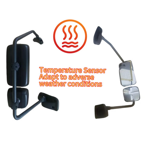 GA-IN-105A-R Door Mirror ASSY Black Right Side For International MV 2022 2023 2024