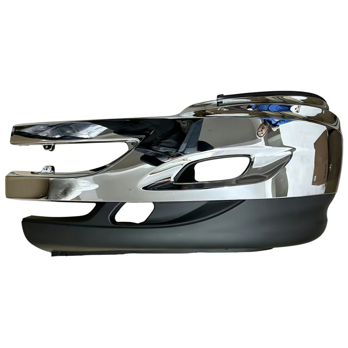 GA-IN-030-L Front bumper W/Chrome trim LH For International Prostar 2008 2009 2010 2011 2012