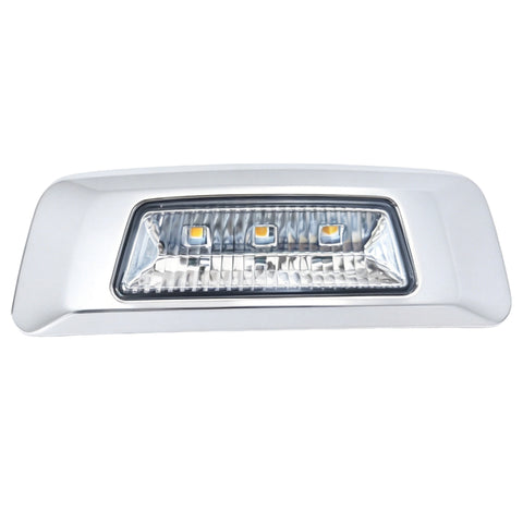 GA-KW-057 Wheel Fender Side Marker Light with Exterior Chrome Bezel for KENWORTH T680/T880