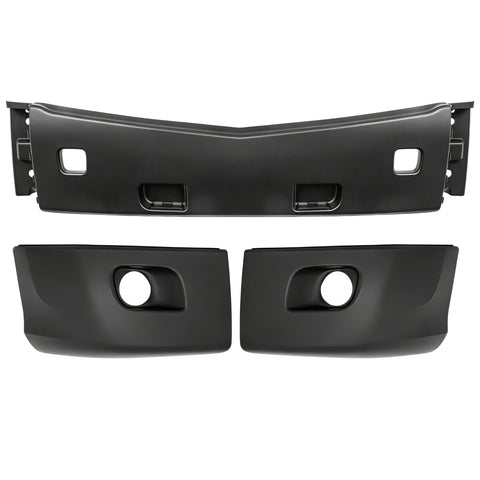 GA-PE-011C Peterbilt 579 Bumper Set 3 PCS with Fog Light Holes plastic 2013 2014 2015 2016 2017 2018 2019 2020 2021 2022