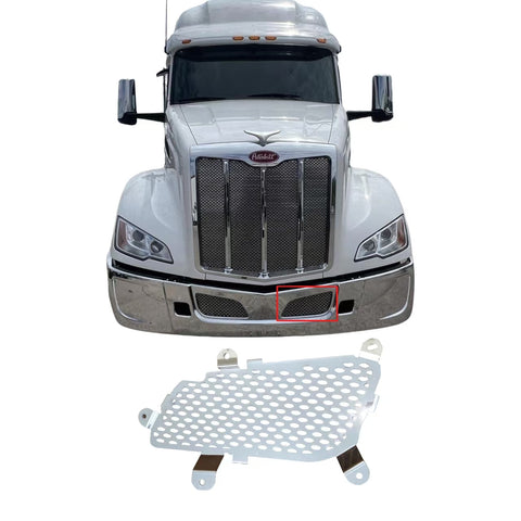 GA-PE-047-4-L Grille for Bumper Metal N45-6004-100 Left Side for PETERBILT 579 2023 2024 2025 2026