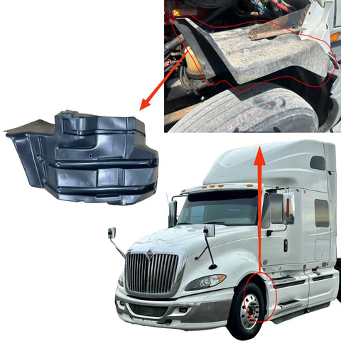 GA-IN-036-L Mudguard Inner LH For International Prostar