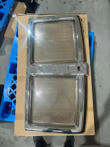 GA-KW-070 Front Grille With Bug Screen Chrome Mesh For Kenworth T180 T280 T380 T480 2021 2022 2023 2024 2025