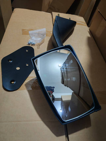 GA-V-012A-L For 2004 2005 2006 2007 2008 2009 2010 2011 2012 2013 2014 2015 2016 2017 Volvo Vn Vnl Truck Mirror Mounting Plate Hood Mirrors Black LH