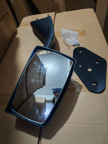 GA-V-012A-R For 2004 2005 2006 2007 2008 2009 2010 2011 2012 2013 2014 2015 2016 2017 Volvo Vn Vnl Truck Mirror Mounting Plate Hood Mirrors Black RH