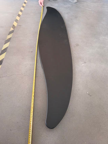 GA-V-113 Black Roof Wing Side Fairing Cab Extender For Volvo VNL 2018 2019 2020 2021 2022 2023