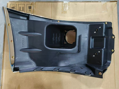 GA-PE-008D-L Chrome Corner Bumper With Fog Light Hole Left Side For Peterbilt 579 2013-2022