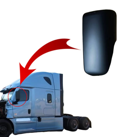 GA-FR-099-1B-L Black Door Mirror Cover Left Side For Freightliner Cascadia 2018-2024