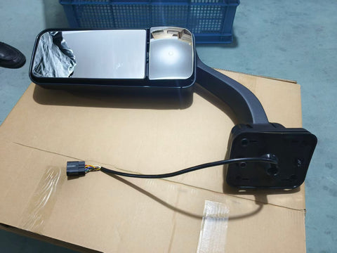GA-FR-060A R Door Mirror Black W/Heated Passenger Side R For Freightliner Cascadia 2008 2009 2010 2011 2012 2013 2014 2015 2016 2017