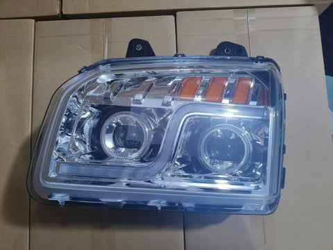 GA-KW-042C-L NEW Headlight LED CHROME For Kenworth T880 truck Driving Side LH 2019 2020 2021 2022 2023