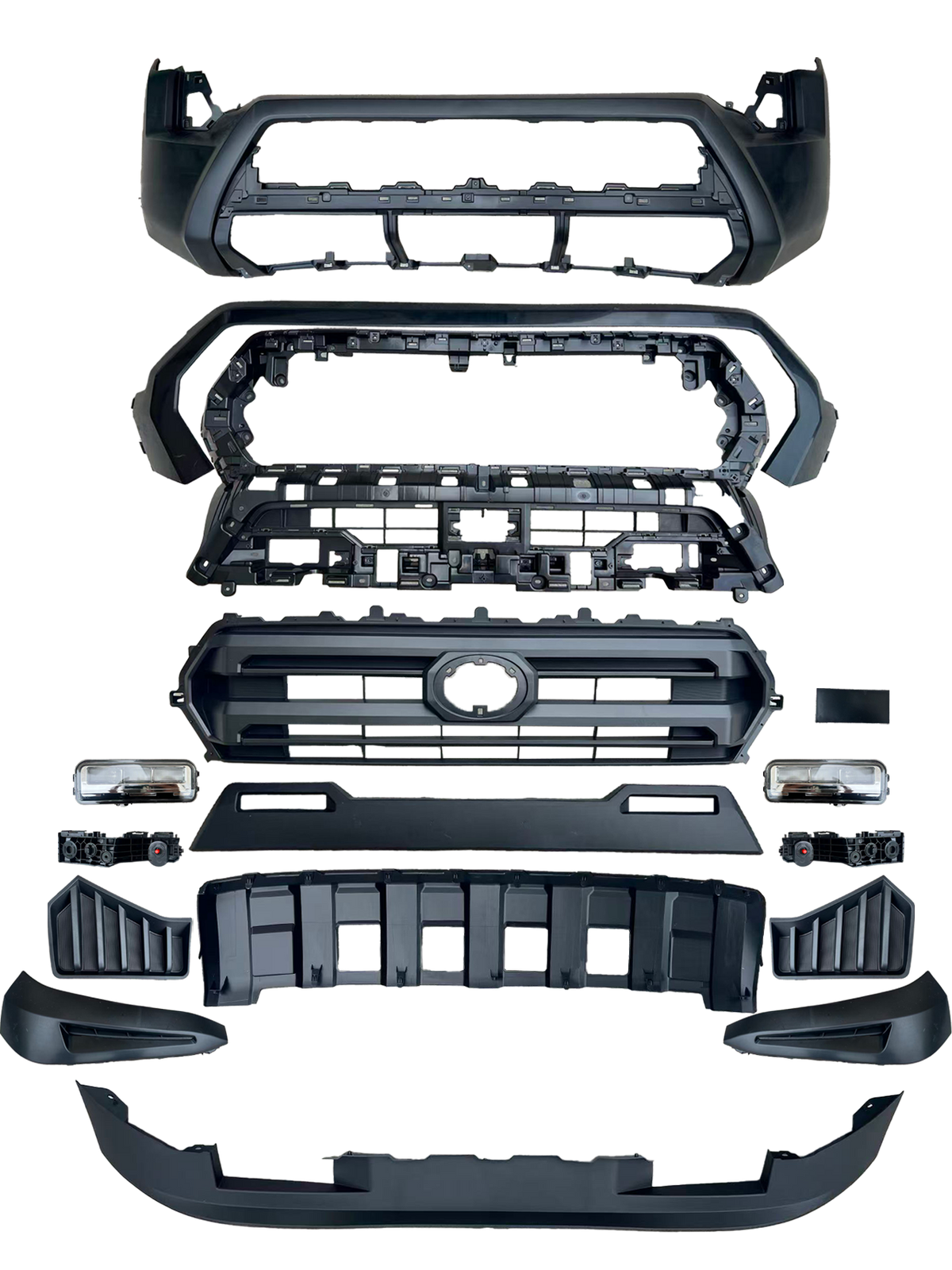 GA-TCM24-003A-1 Front Bumper W/Grille &Fog Lights Kit W/BRACKET For Toyota Tacoma 2024-2025 SR5