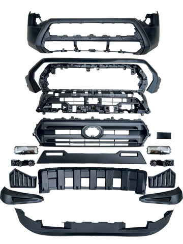 GA-TCM24-003A-1 Front Bumper W/Grille &Fog Lights Kit W/BRACKET For Toyota Tacoma 2024-2025 SR5