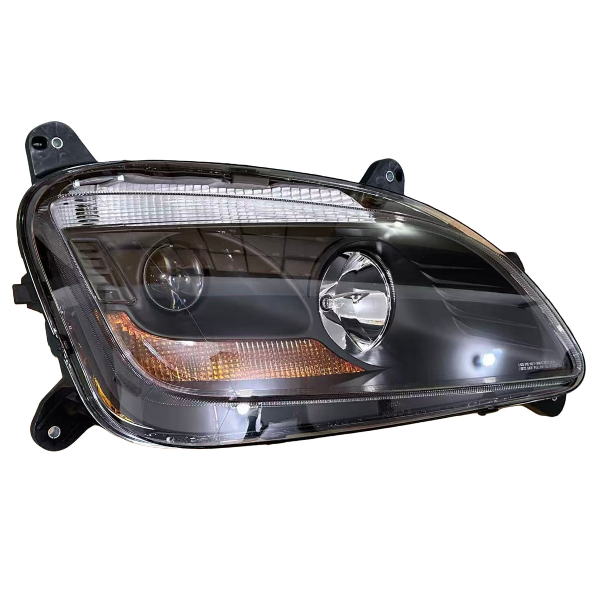 GA-PE-017B-R Halogen Type Projector Headlight Black RH For Peterbilt 579 2013 2014 2015 2016 2017 2018 2019 2020 2021