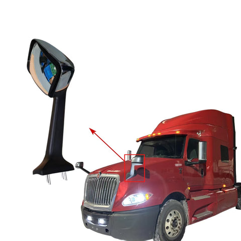 GA-IN-069A-L Hood Mirror Chrome Driver Left Side For INTERNATIONAL LT625 2018 2019 2020 2021 2022 2023 2024 2025 2026