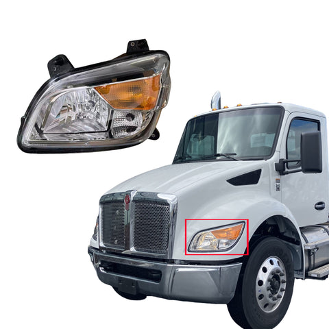 GA-KW-071A-L Halogen Headlamp Left Side For Kenworth T480 P54-6150-100