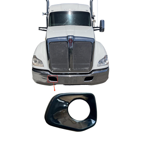 GA-T6801408-001R Black Fog Light Bezels Passenger Side For Kenworth T680 2013 2014 2015 2016 2017 2018 2019 2020 2021 GA-KW-038A-R-YJ
