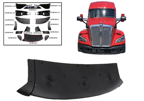 GA-T6802201-008 Center Bumper Spoiler for Kenworth T680 Next Generation 2022 2023 2024 2025 2026 GA-KW-044-3-YJ