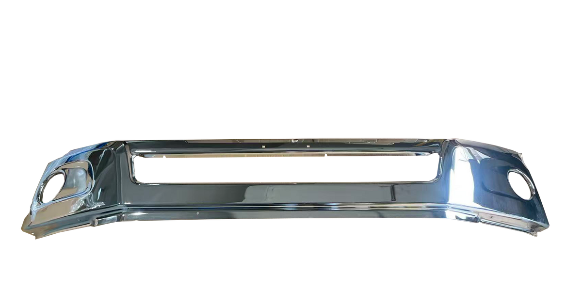 GA-V-105D Silver Center Replacement Bumper With Fog Light Hole For Volvo VNR 2018 2019 2020 2021 2022 2023 2024 2025