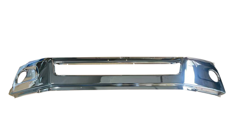 GA-V-105D Silver Center Replacement Bumper With Fog Light Hole For Volvo VNR 2018 2019 2020 2021 2022 2023 2024 2025