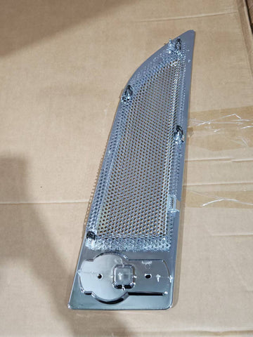 GA-KW-030-L Hood Side Air Intake Vent Grille Chrome Left Side for Kenworth T680 2013 2014 2015 2016 2017 2018 2019 2020 2021
