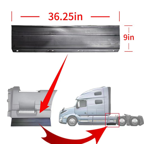 GA-V-089A-1 Rear Step Fairing Panel Extension For Volvo VNL 2018 2019 2020 2021 2022 2023
