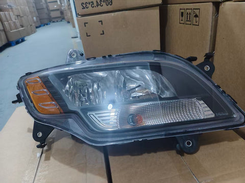GA-IN-107A-R Halogen Headlight Black Right Side For International MV 2022 2023 2024