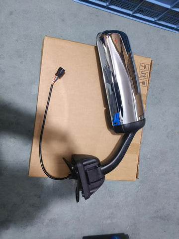 GA-FR-060B-L Chrome Door Mirror W/Heated Driving Side For Freightliner Cascadia 2008 2009 2010 2011 2012 2013 2014 2015 2016 2017