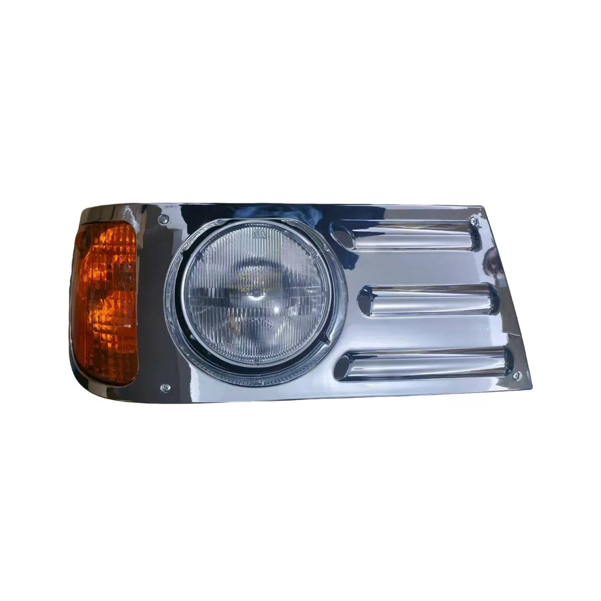 GA-MK-012BR Headlight Chrome - Passenger Side For Mack Granite CV713