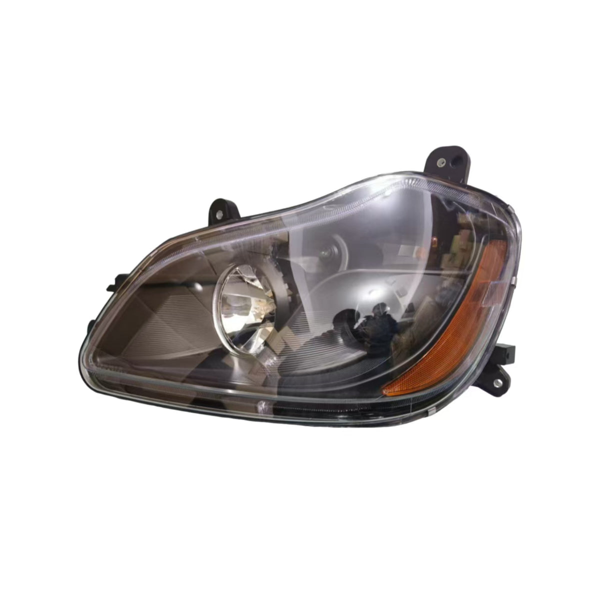 GA-KW-020B-L*Left Driver Side Halogen Head Lamp Headlights BLACK For Kenworth T680 2013 2014 2015 2016 2017 2018 2019 2020 2021