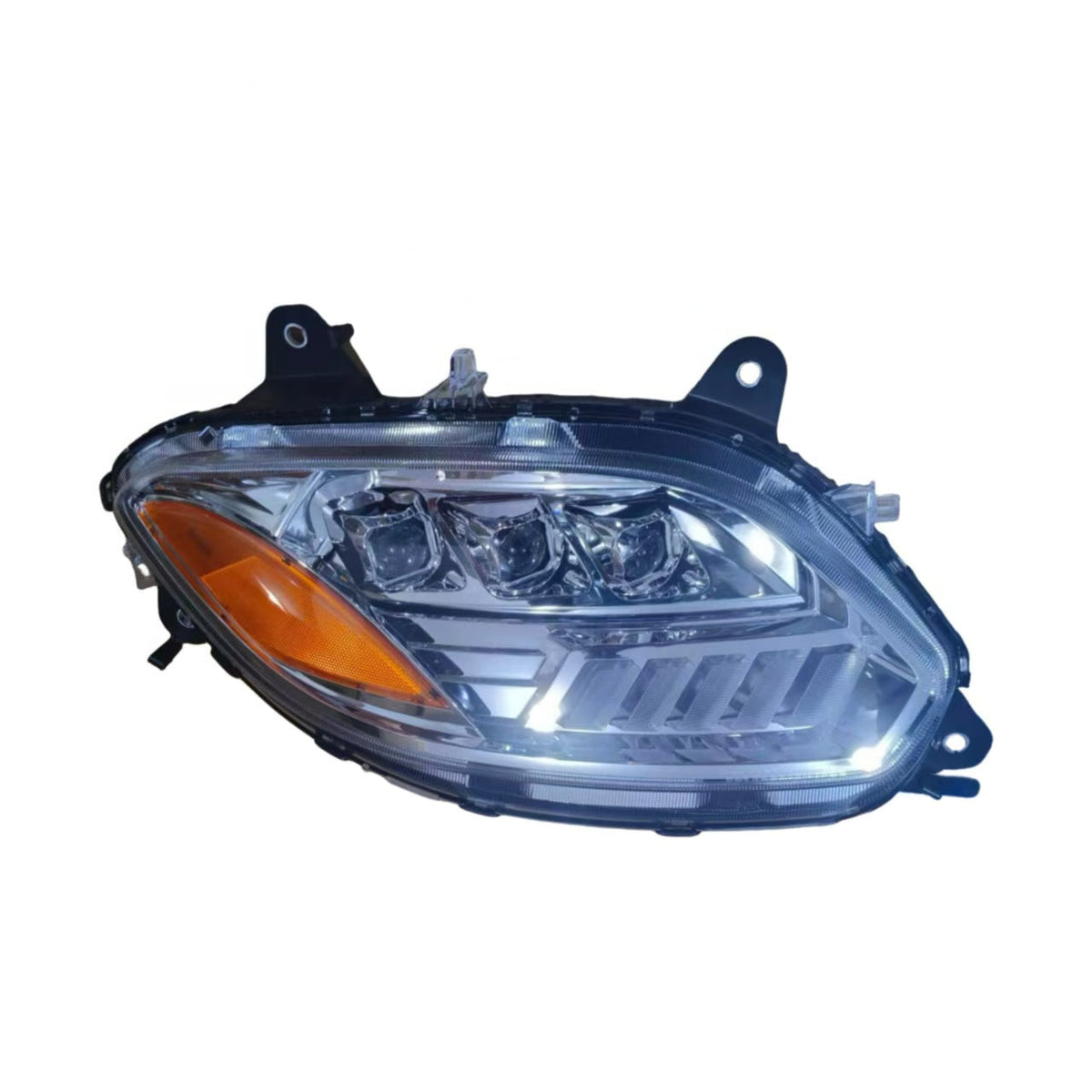 GA-IN-074C-R Silver projector LED Headlights RH For International LT625 2018 2019 2020 2021 2022 2023 2024