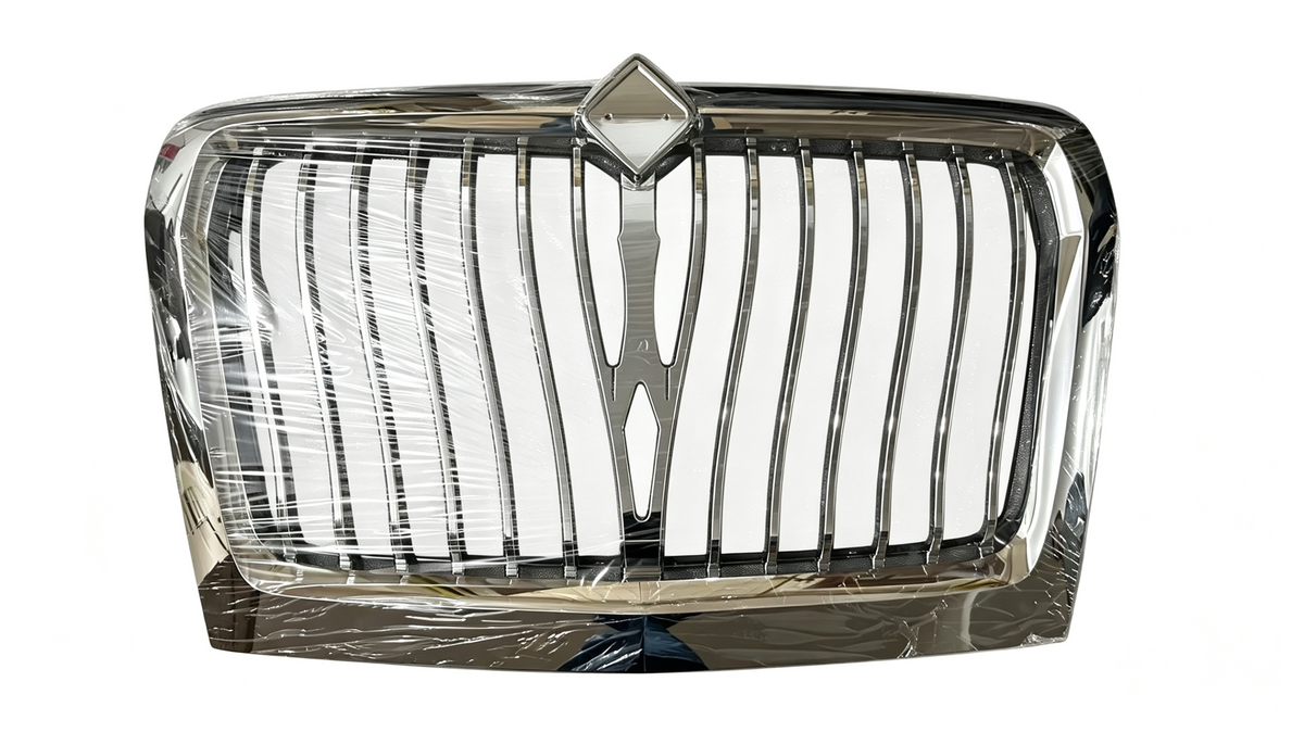 GA-IN-075A Chrome Grille With Bug Screen For International LT625 2018 2019 2020 2021 2022 2023 2024