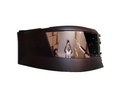 GA-V-015B-R*Volvo VNL 2004 2005 2006 2007 2008 2009 2010 2011 2012 2013 2014 2015 Corner Bumper W/Fog Hole With Chrome Cover Trim Rh