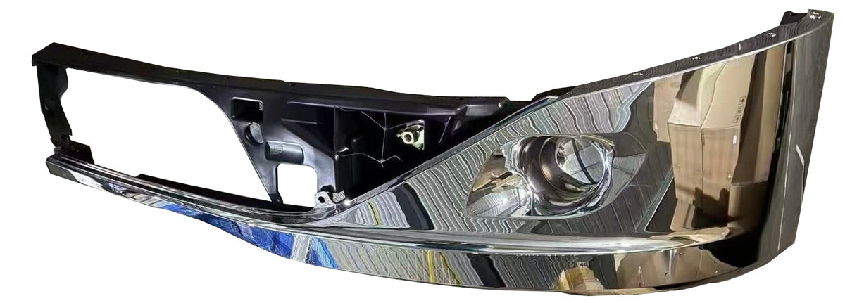 GA-KW-044-1C-R BUMPER CORNER Chrome W/O FOG LAMP HOLE Right SET KENWORTH T680 NEXT GEN 2022 2023 2024 2025