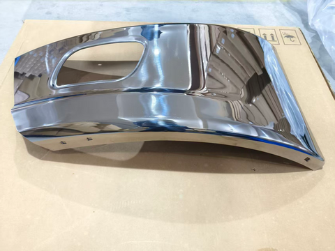 GA-KW-079-2A-R Corner Bumper With Foglamp Hole Right Side For Kenworth T680 Next GEN 2022+