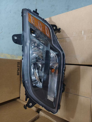 GA-IN-107A-L Halogen Headlight Black Left Side For International MV 2022 2023 2024