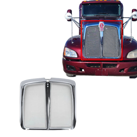 GA-KW-001-W Grille Chrome W/Aluminum Bug Mesh Net For Kenworth T660 Models L29-1053-100