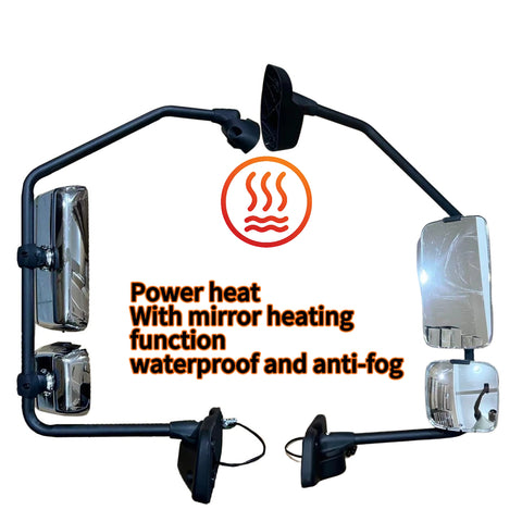 GA-IN-105B-R Door Mirror ASSY Chrome Right Side For International MV 2022+