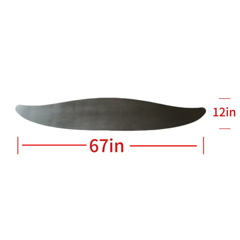 GA-V-113 Black Roof Wing Side Fairing Cab Extender For Volvo VNL 2018 2019 2020 2021 2022 2023